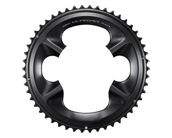 Shimano Ultegra FC-R8100 Chainrings (Black) (2 x 12 Speed) (110mm BCD) (Outer) (50T) - Y0NG98010