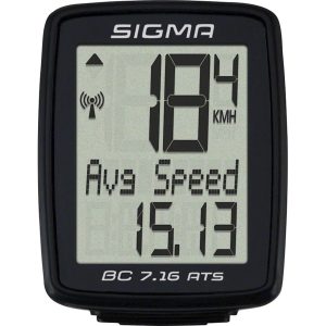 Sigma BC 7.16 ATS Bike Computer (Black) (Wireless) - 07162