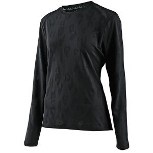 Troy Lee Designs Women's Lilium Long Sleeve Mountain Jersey (Jacquard Black) (L) - 358419004
