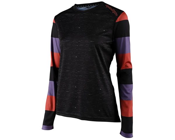 Troy Lee Designs Women's Lilium Long Sleeve Mountain Jersey (Rugby Black) (XL) - 358527005