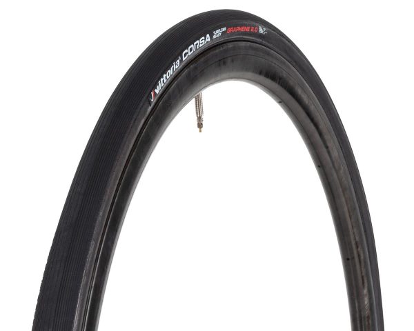 Vittoria Corsa Competition TLR Tubeless Road Tire (Black) (700c / 622 ISO) (28mm) (Fol... - 11A00096