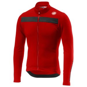 Castelli Puro 3 Long Sleeve Jersey FZ (Red/Black Reflex) (2XL) - A18511023-6