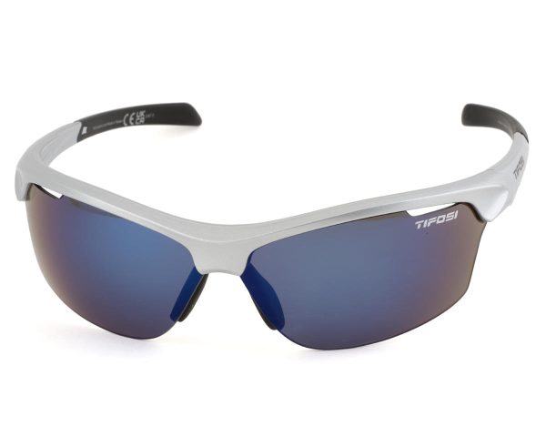 Tifosi Intense Sunglasses (Metallic Silver) (Smoke Blue Lens) - 8520400677