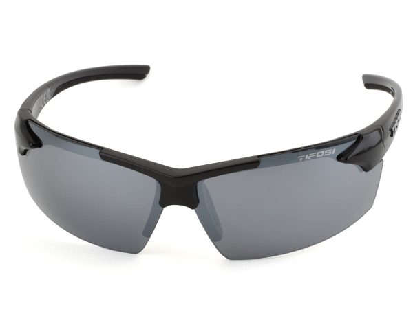 Tifosi Track Sunglasses (Gloss Black) (Smoke Lens) - 1550400270
