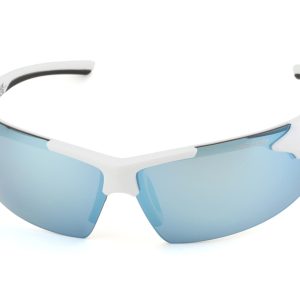 Tifosi Track Sunglasses (White/Black) (Smoke Bright Blue Lens) - 1550401481