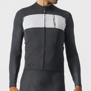 Castelli Prologo 7 Long Sleeve Cycling Jersey - SS23 - Light Black / Silver Grey / Ivory / Small
