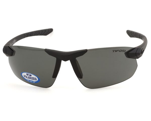 Tifosi Seek FC 2.0 Sunglasses (Blackout) (Smoke Polarized Lens) - 1770510551