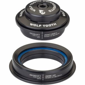 Wolf Tooth Performance Geoshift Angle Headset - Black / Tapered / ZS44/ZS56 Short