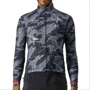 Castelli Unlimited Thermal Long Sleeve Cycling Jersey - AW22 - Grey / Blue / Small