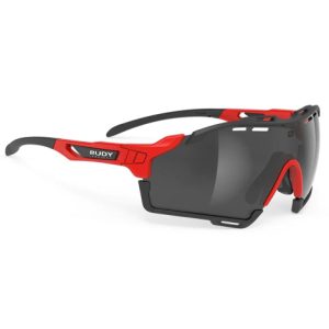 Rudy Project Cutline Sunglasses Smoke Black Lens - Fire Red / Matte / Smoke Black