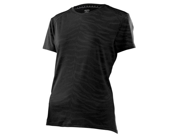 Troy Lee Designs Women's Lilium Short Sleeve Jersey (Black) (Tiger Jacquard) (L) - 357921004