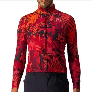 Castelli Unlimited Thermal Long Sleeve Cycling Jersey - AW22 - Bordeaux / Pro Red / 2XLarge