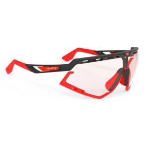 Rudy Project Defender Sunglasses ImpactX Photochromic 2 Lens - Matt Black / Red Fluro / Red Lens