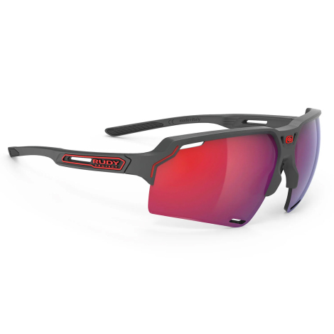 Rudy Project Deltabeat Sunglasses Multilaser Lens - Charcoal Matte / Red Lens