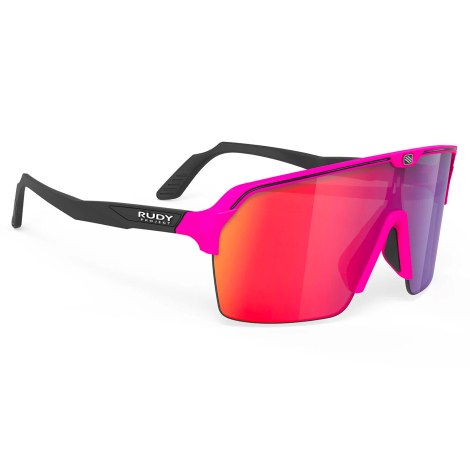 Rudy Project Spinshield Air Sunglasses Multilaser Lens - Pink Fluo Matte / Red Lens