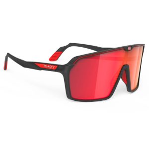 Rudy Project Spinshield Sunglasses Multilaser Lens - Matt Black / Red Lens