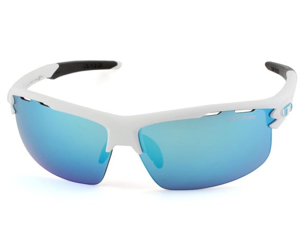 Tifosi Rivet Sunglasses (Matte White) (Clarion Blue) - 1810101222
