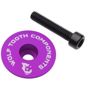 Wolf Tooth Ultralight Stem Cap and Bolt - Purple