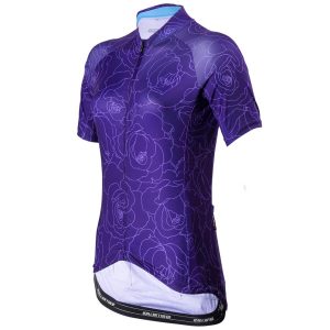 Bellwether Women's Motion Short Sleeve Jersey (Purple) (L) - 921122644