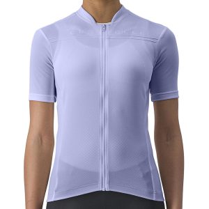 Castelli Women's Anima 4 Short Sleeve Jersey (Violet Mist) (L) - A4523042534-4