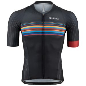 Sugoi Men's RS Pro Short Sleeve Jersey (Stripes Black) (M) - U575620M-9MA-M