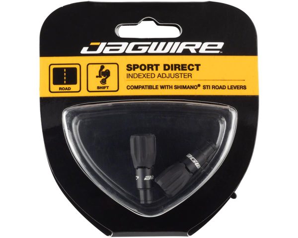 Jagwire Sport 4mm Direct Rocket II Shift Cable Tension Adjusters (Black) (Pair) - BSA035