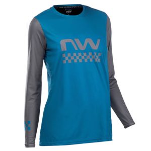 Northwave Edge Women's Long Sleeve Cycling Jersey - Blue / Black / Medium