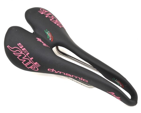 Selle SMP Dynamic Lady's Saddle (Black/Pink) (AISI 304 Rails) (138mm) - ZSTRIKEDYNLB