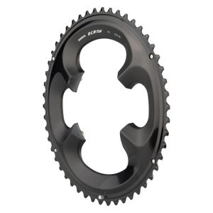 Shimano 105 FC-R7000 Chainrings (Black) (2 x 11 Speed) (110mm Asymmetric BCD) (Outer)... - Y1WV98030