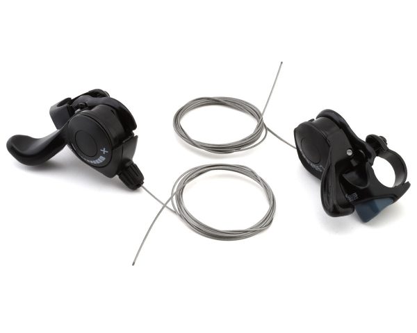 Shimano SL-TX30 Tourney Shifter Set (Black) (Pair) (3 x 7 Speed) - ESLTX30P7FAT