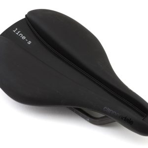 Cannondale Line S Carbon Flat Saddle (Black) (Carbon Rails) (142mm) - CP7503U1042