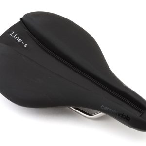 Cannondale Line S Ti Flat Saddle (Black) (Titanium Rails) (142mm) - CP7553U1042