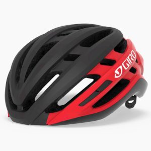 Giro Agilis Road Helmet - 2022 - Matt Black / Bright Red / Small / 51cm / 55cm