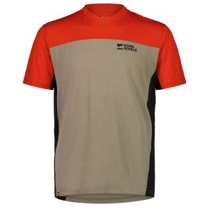 Mons Royale Men's Redwood Enduro VT Short Sleeve Jersey (XL) (Retro Red / Bl... - 100144-1171-274-XL