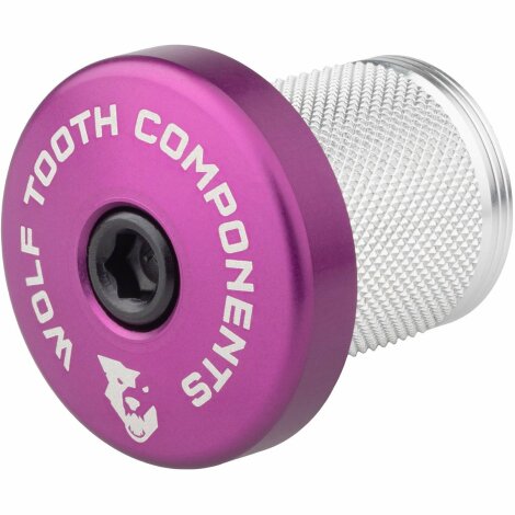 Wolf Tooth Compression Plug with Integrated Spacer Stem Cap - Purple