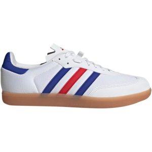 Adidas Cycling Velosamba Made With Nature Shoe White/Lucid Blue/Better Scarlet, Mens 11.0/Womens 12.0 - Men's