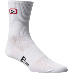 Competitive Cyclist Race Day Sock White/Red/Black, S - Men's