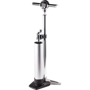 Crank Brothers Klic Digital Floor Pump w/ Tubeless Canister Silver, One Size