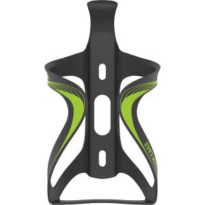 Lezyne Carbon Team Water Bottle Cage UD Matte Black/Green, One Size