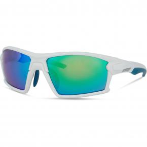 Madison Engage Sunglasses Matt White/green Mirror Lens 2022