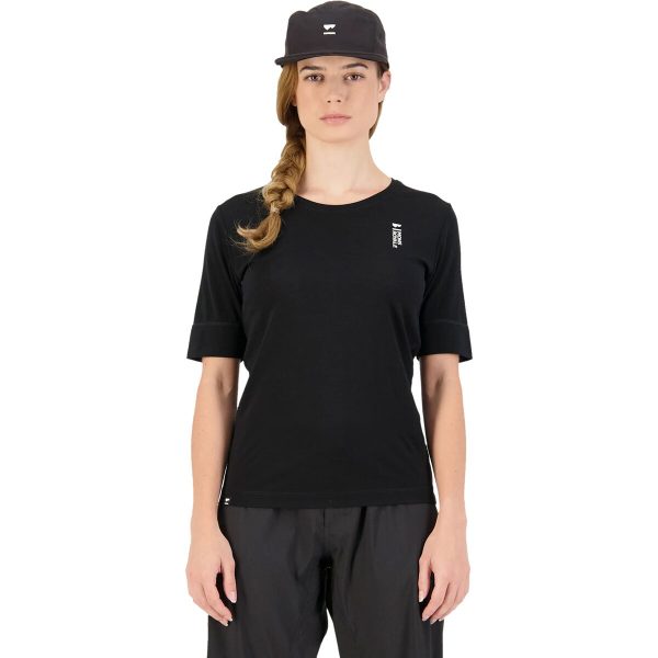 Mons Royale Cadence Bike Short-Sleeve Shirt - Women's Black, L