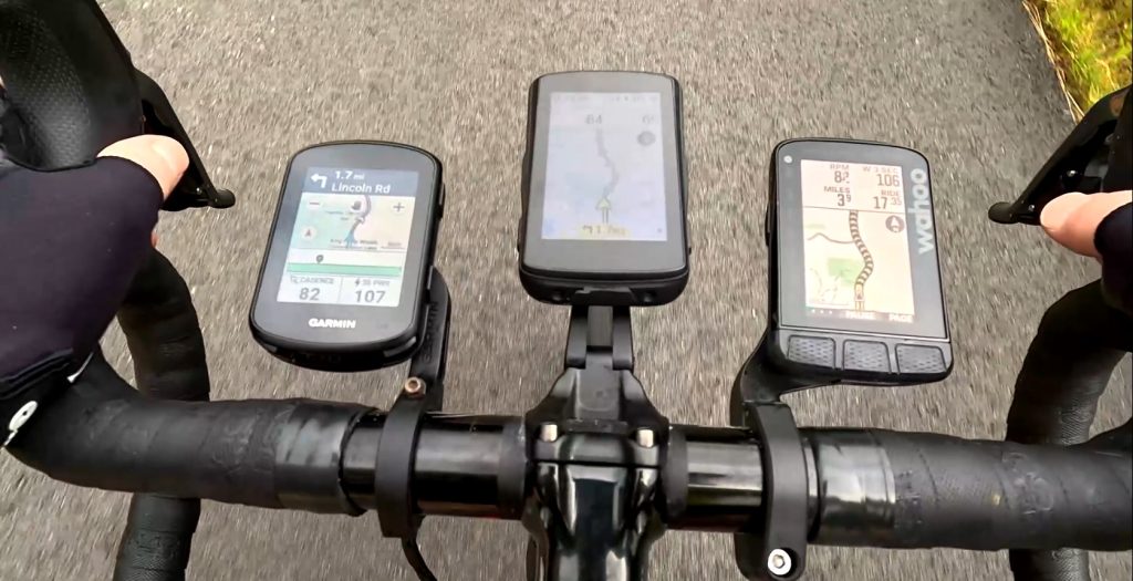 Cycling computer direction indicators