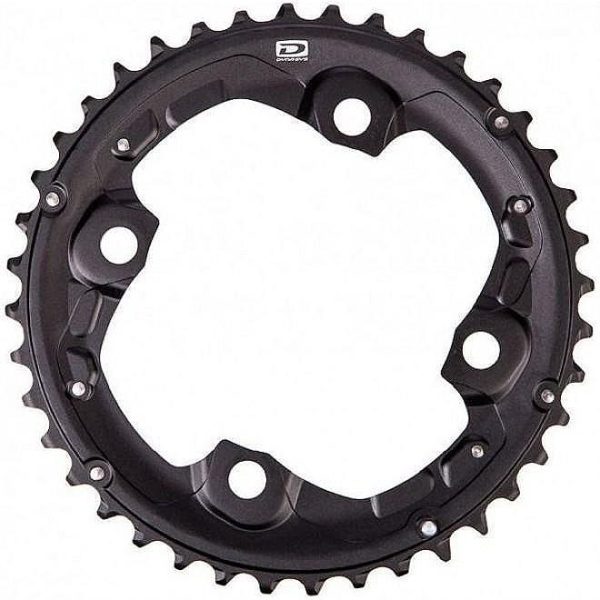 Shimano Deore FCM615 10 Speed Double Chainrings - Black