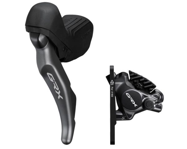 Shimano GRX RX820 Brake/Shift Lever Kit (Black) (Flat Mount) (Left) (2x) (Cal... - IRX8202DLF6SC100A