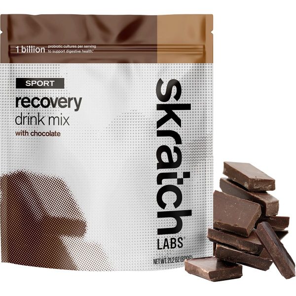 Skratch Labs Sport Recovery Drink Mix - 24 Serving Chocolate, 24-Serving Resealable Pouch