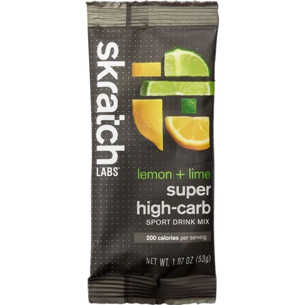 Skratch Labs Super High-Carb Sport Drink Mix Lemon + Lime, 53g Single Serving