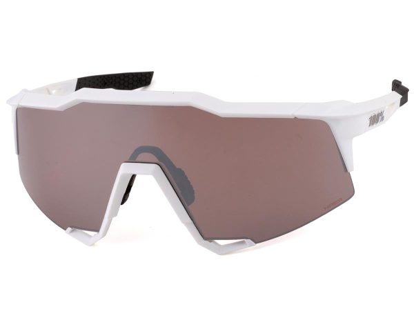 100% Speedcraft Sunglasses (Matte White) (HiPER Silver Mirror Lens) - 61001-000-76