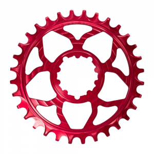 5Dev | 7075 Classic Chainring | Red | 32T, 3Mm Offset | Aluminum