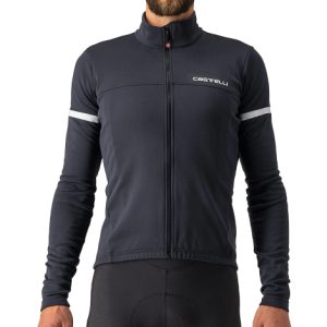 Castelli Fondo 2 Long Sleeve Cycling Jersey - AW22 - Light Black / White Reflex / Medium