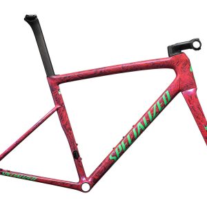 Specialized Tarmac SL8 Frameset (52cm) (Gloss Carbon/Vivid Pink Strata/Electric Gree... - 74924-7152